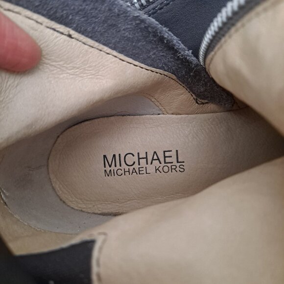 Michael Kors Bromley suede elastic flat riding boots - Picture 14 of 16